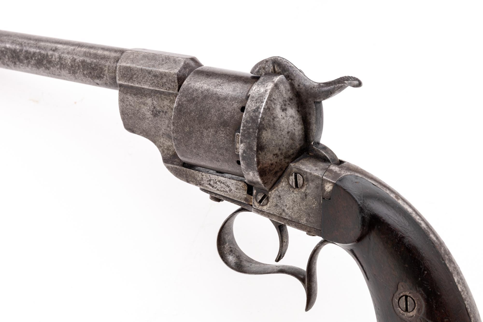 Civil War-Era Lefaucheux M-1854 Military Pinfire Revolver