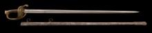 French Model 1855 Superior Infantry Officer's Sword, with Scabbard