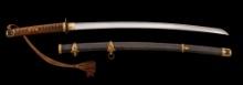 WWII Japanese Kai-Gunto Navy Officer's Sword, with Brown Knot