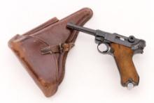 1937 Dated Mauser S/42 Luger Semi-Automatic Pistol, with Two Matching Magazines and Holster