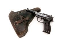 German Walther HP (Heerespistole) Commercial P.38 Semi-Automatic Pistol, with Holster,