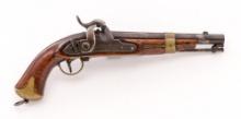 Rare Swedish Model 1845 Percussion "Doglock" Navy Belt Hook Pistol
