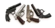 Lot of Four (4) German WWII Leuchtpistole Single Shot Flare Pistols