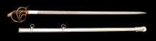 Imperial German Triple-Etched Cuirassier Officer's Sword
