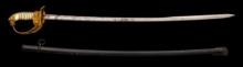 Named Imperial German Lion Head Naval Officers Sword