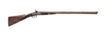 Early A. J. Plate Engraved Side-by-Side Exposed Hammer Shotgun
