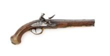 Late 18th Century Engraved French Flintlock Pistol