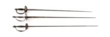 Group of Three (3) European Smallswords