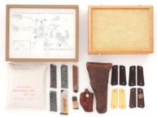Lot of Magazines, Presentation Cases, Holsters, and Accessories.
