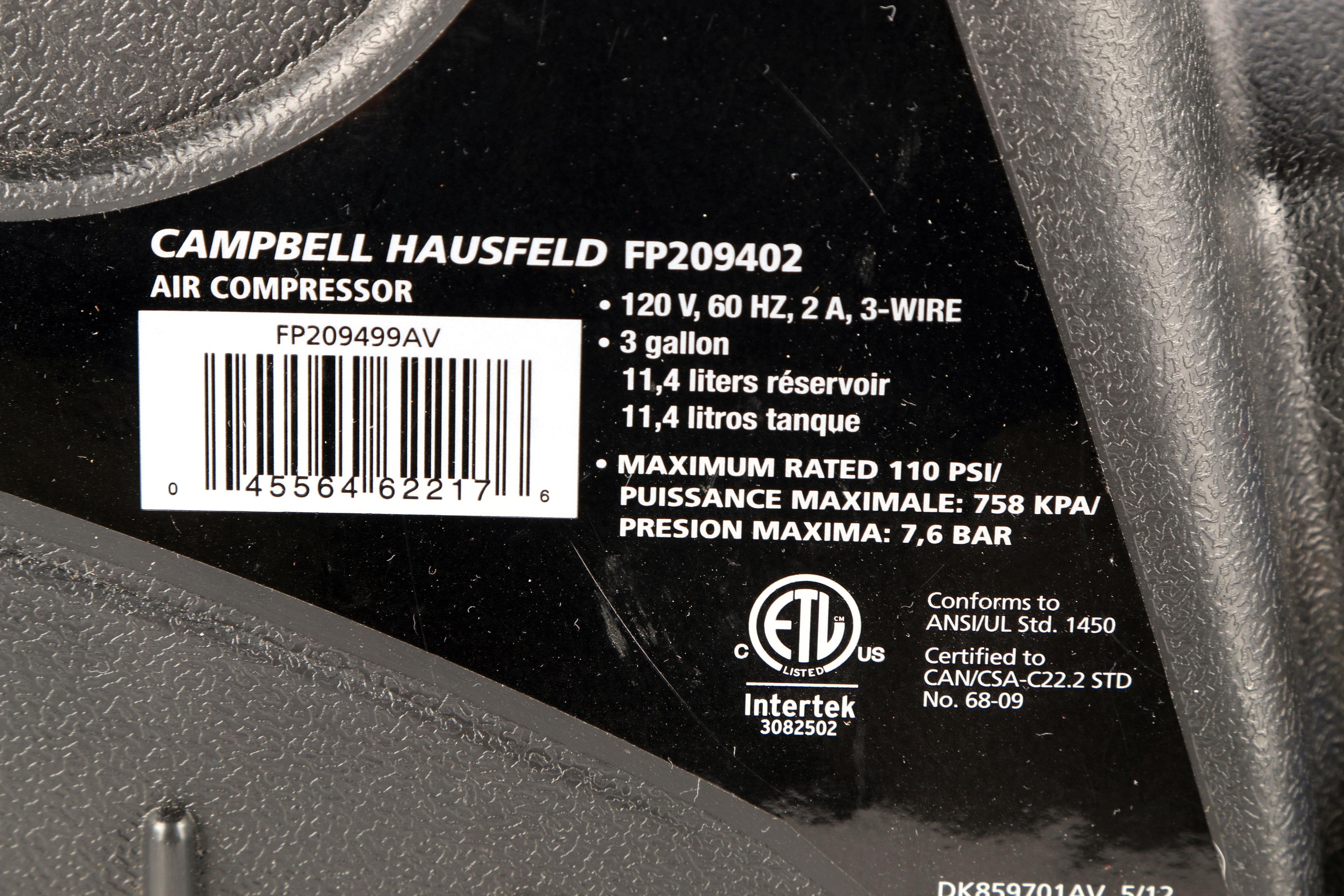 Campbell Hausfeld Air Compressor