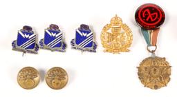 Book, Mini Dagger, Arm Band, Pins, Buttons, Medals