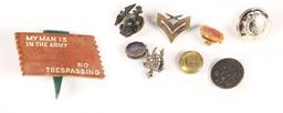 Book, Mini Dagger, Arm Band, Pins, Buttons, Medals