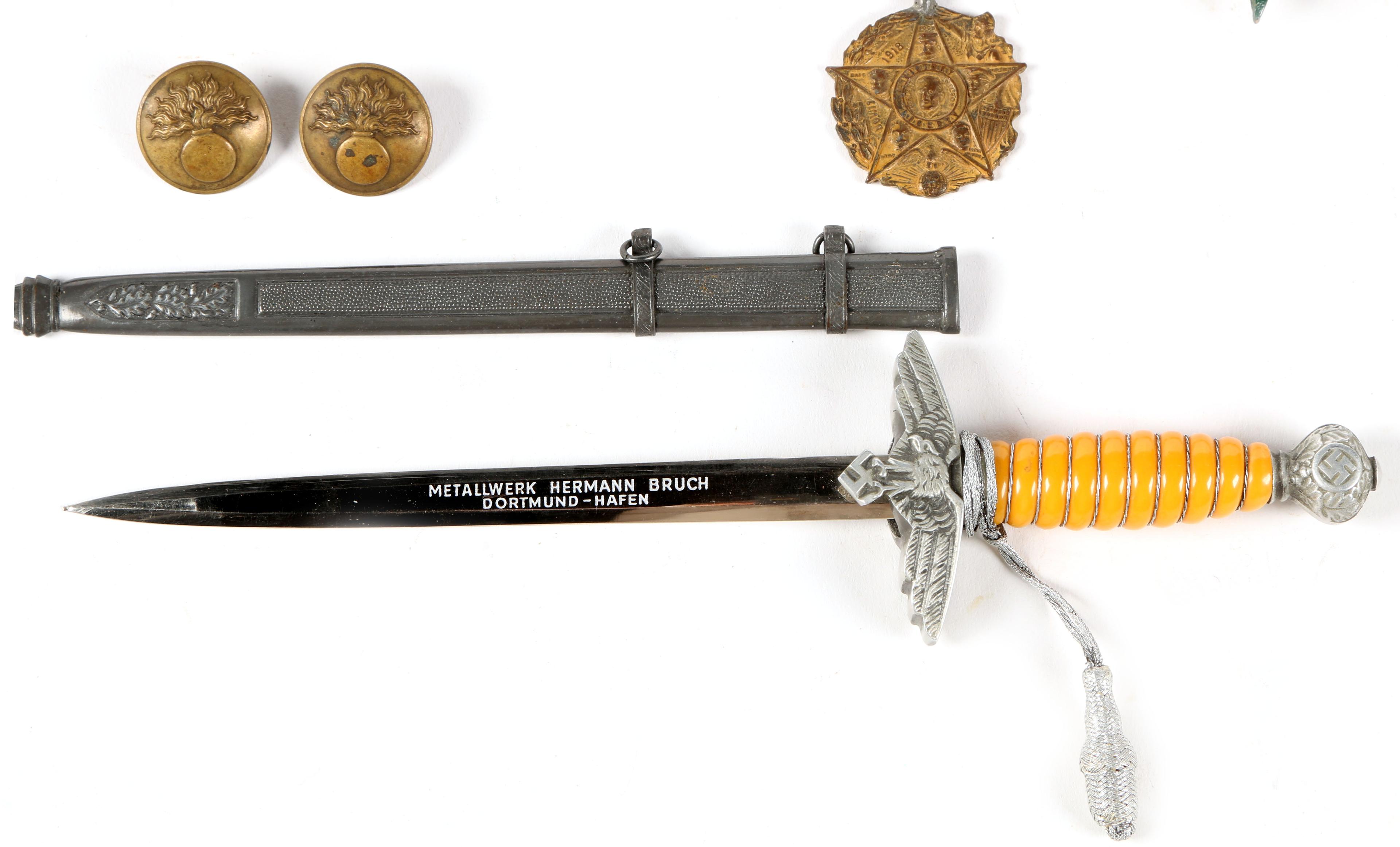 Book, Mini Dagger, Arm Band, Pins, Buttons, Medals