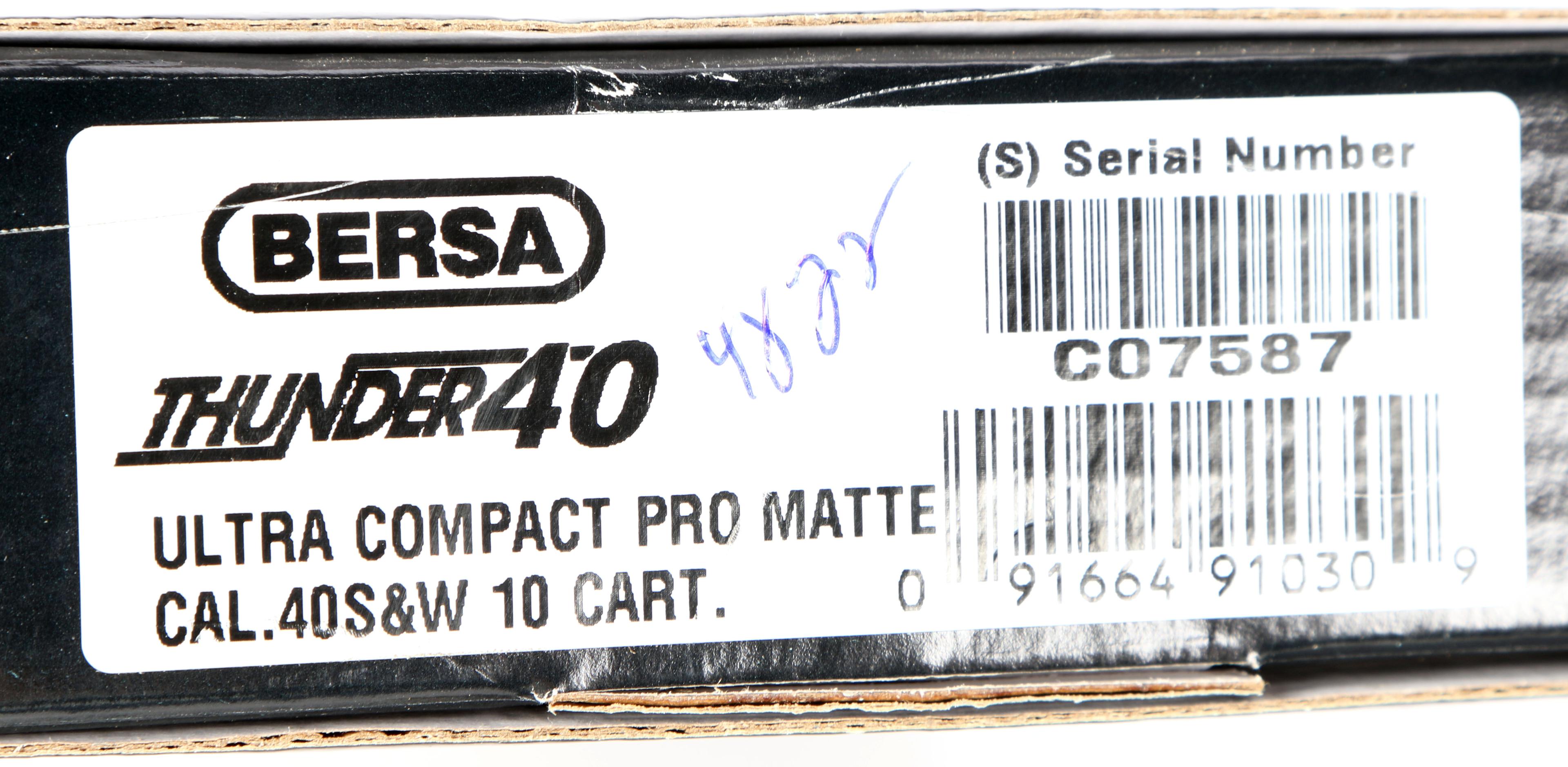 Bersa Thunder Ultra Compact Pro in .40 S & W