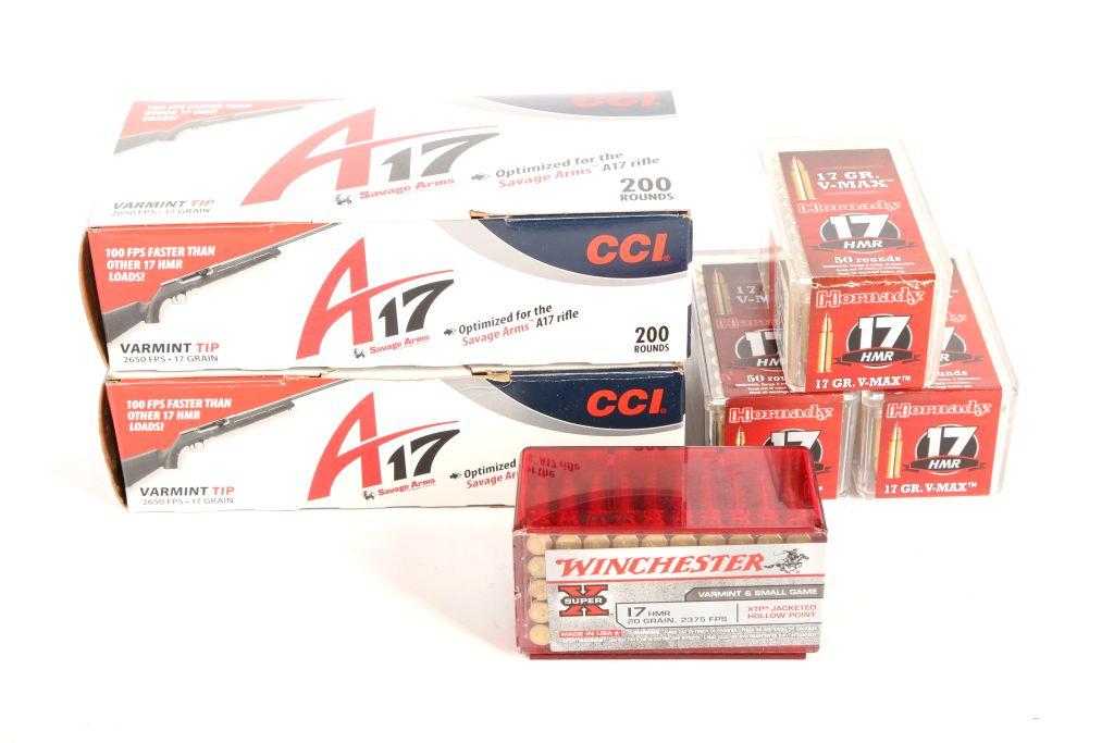 380 Rounds 17 HMR Ammunition