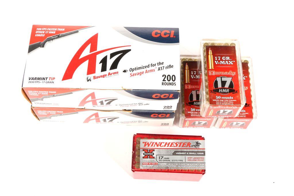 380 Rounds 17 HMR Ammunition