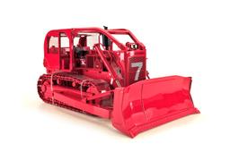 International TD-25 Fire Dozer Crawler - Red - 1:25