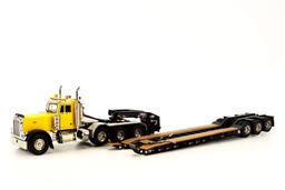 Peterbilt 379 Tractor w/Lowboy - Yellow/Black