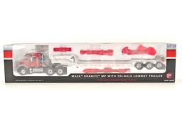 Mack Granite w/Tri-Axle Lowboy Trailer - 1:64