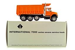 International 7000 Dump Truck - Orange