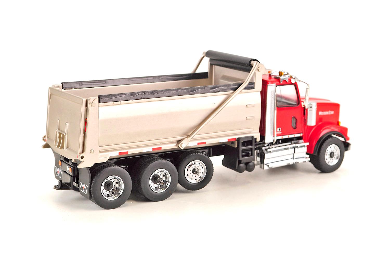 Western Star 4900 SF Dump Truck - Red & Silver