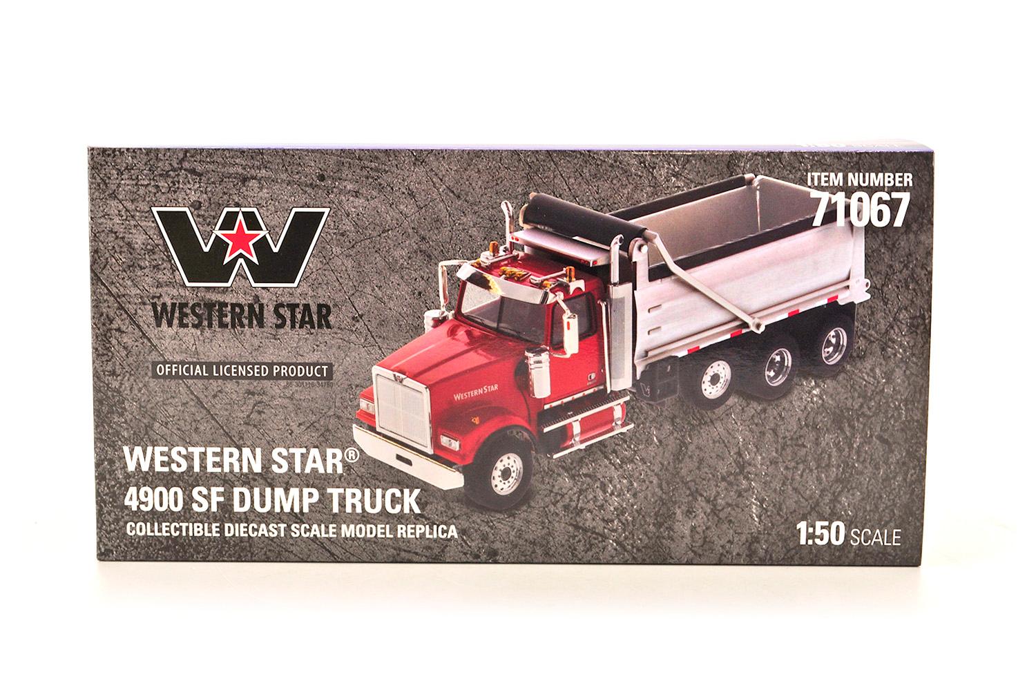 Western Star 4900 SF Dump Truck - Red & Silver