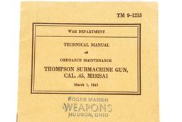War Dept. Technical Manual Dated March 1, 1942