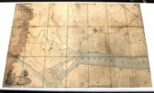 1852 City of Toledo Map in Lucas County OH