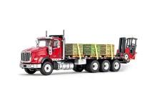 International HX620 Day Cab & Tri-axle Flatbed