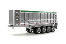 4-Axle Dump Trailer - Silver - 1:48