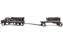 Kenworth T880 Rogue Dump w/Transfer Dump - Black - 1:64