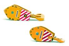 Liebherr Set of Two Hooks - 200 Ton & 85 Ton - Yellow