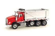 International HX620 Tandem Dump w/Push Axle - Red