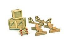 Wooden Crates, Pipe Stands & Supports