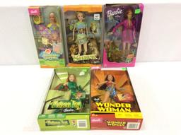 Lot of 5 Character Barbies-NIB Including