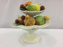Capidonmonte Style Pedestal Fruit