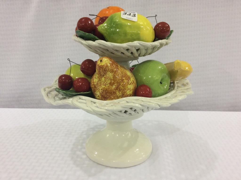 Capidonmonte Style Pedestal Fruit