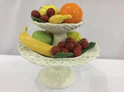 Capidonmonte Style Pedestal Fruit