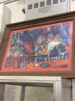 Lot of 2 Contemp. Framed Arist Signed