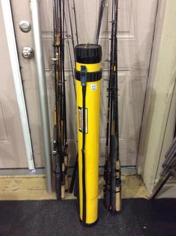 Lg. Group of Various Fishing Poles