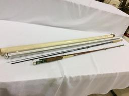 Lot of 2 Fishing Rods w/ Cases