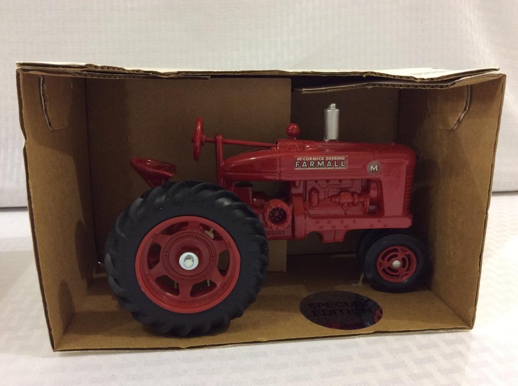 Lot of 2-1/16th Scale Die Cast Tractors in Boxes