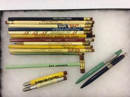 Group of Adv. Pencils & Pens Including