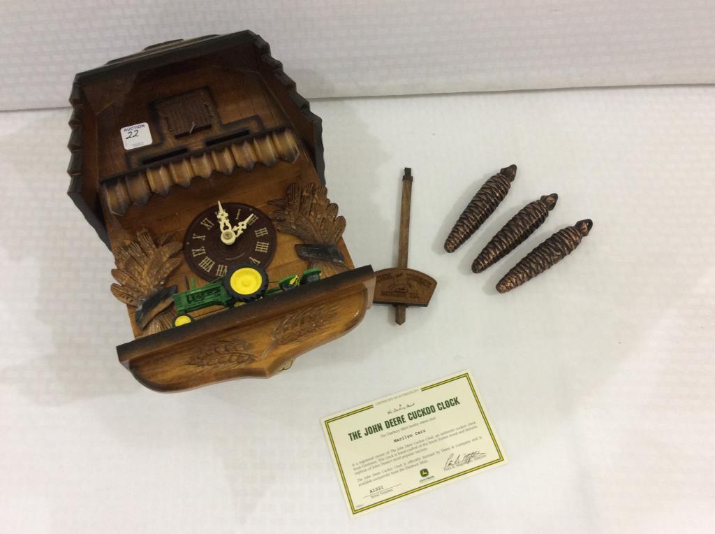 The John Deere Cuckoo Clock by Danbury Mint