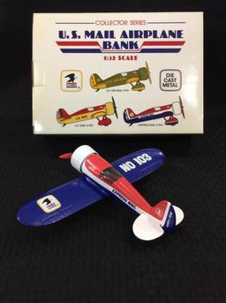 Lot of 3 Die Cast Airplane Banks in Boxes