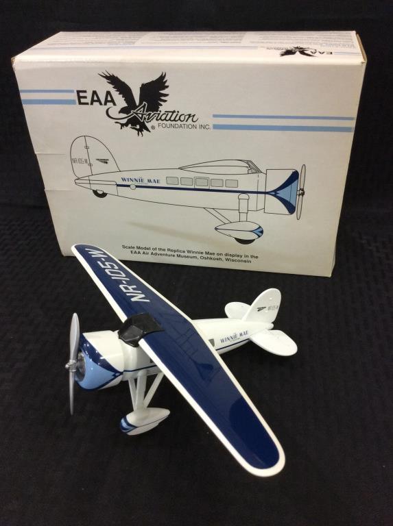 Lot of 3 Die Cast Airplane Banks in Boxes