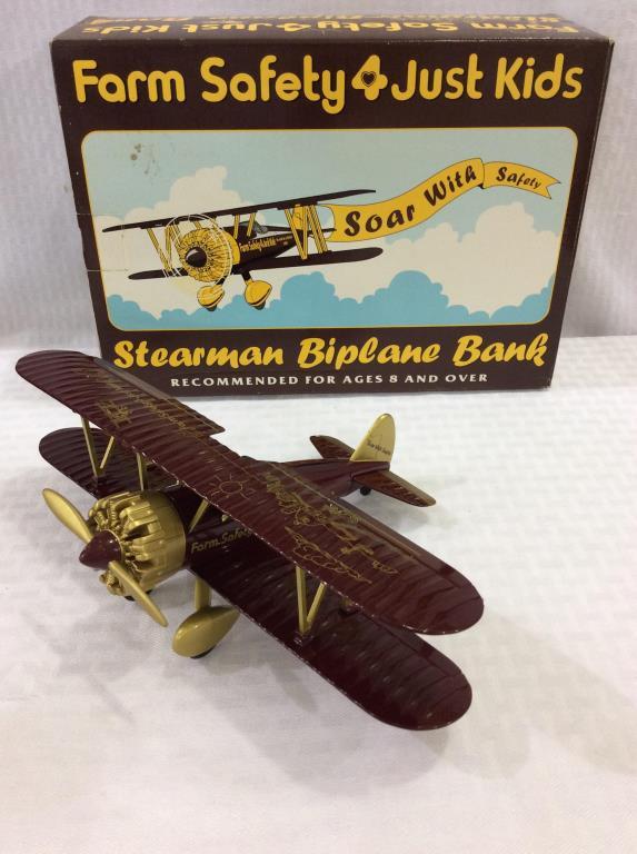Lot of 3 Die Cast Airplane Banks in Boxes