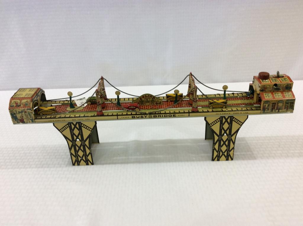Louis Marx Vintage Tin Busy Bridge