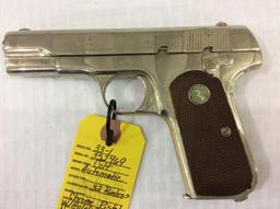 Colt Automatic 32 Rimless Chrome Pistol SN-352469