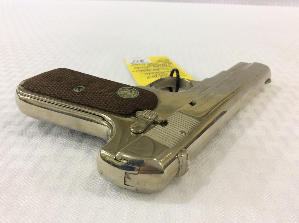 Colt Automatic 32 Rimless Chrome Pistol SN-352469